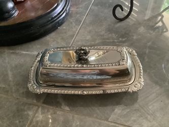 Silverplate Butter Dish & Cover