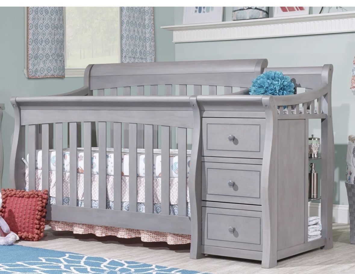 Used Wayfair Grey 4 In 1 Crib