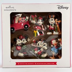 Disney Hallmark Ornaments Mickey & Friends Set of Six Minnie Goofy Donald Pluto