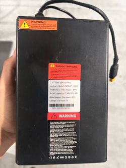 Airwest Folding E bike Battery, charger, and rear fender