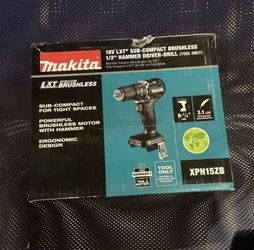 Makita 18V LXT Sub-Compact Lithium-Ion Brushless Cordless 1/2 in. Hammer Driver Drill $ 130 or best offer oh mejor Oferta