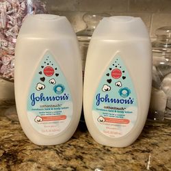 Set of 2 Johnson’s cotton touch NEWBORN face & body lotion•13.6oz•all for $9
