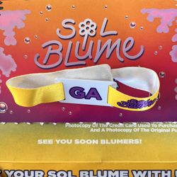 Sol Blume Festival ticket 