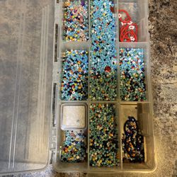 Two Containers Of Beads 