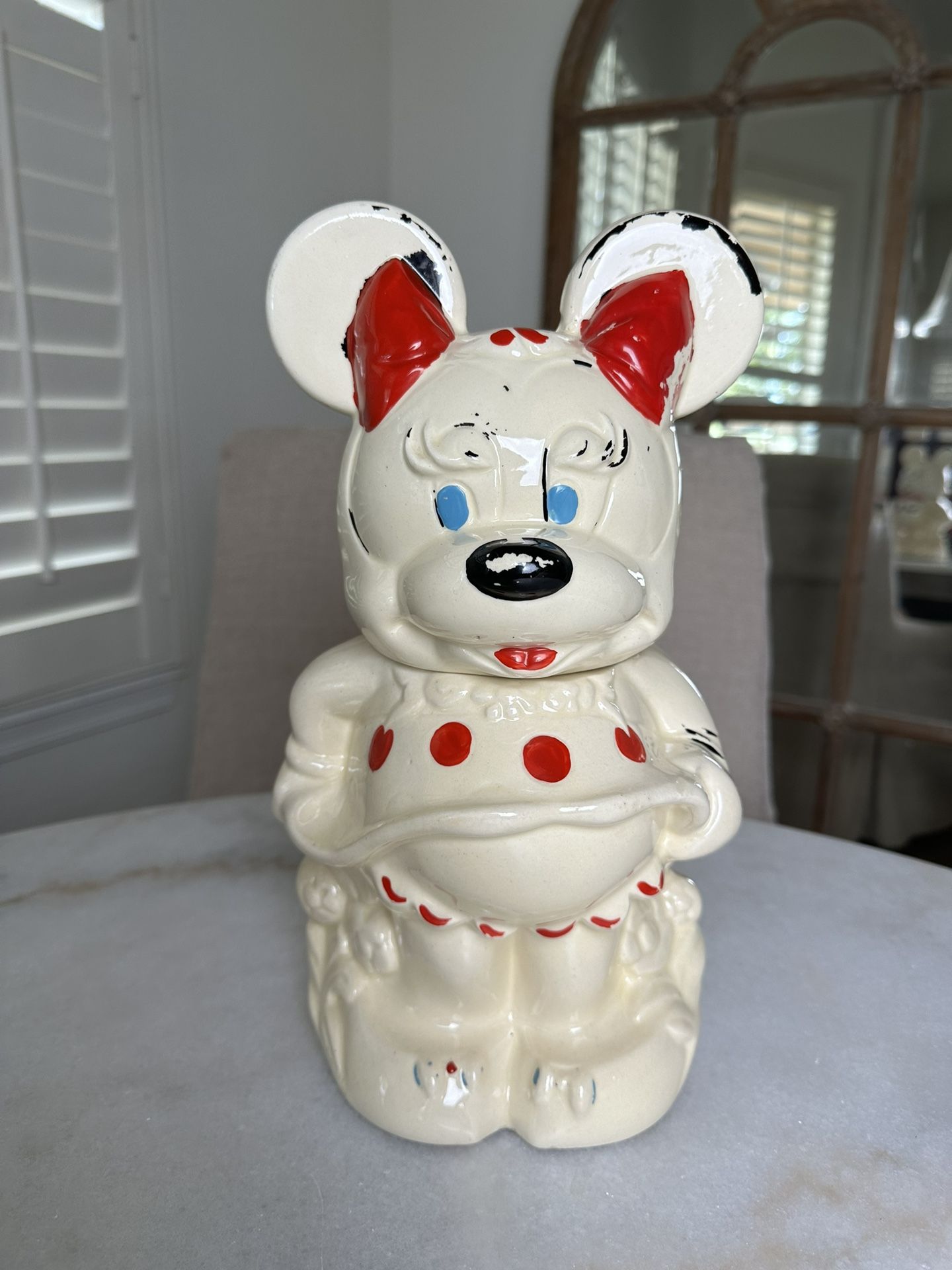 Vintage Mickey And Minnie Turnabout Cookie Jar