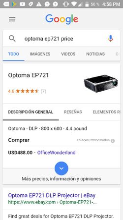 Projector Optoma 3LCD HDMI