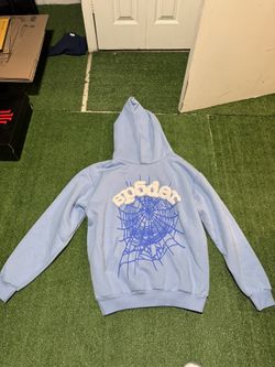 Sp5der Web Hoodie – Light Blue (Size L)