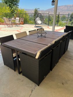 Outdoor dining table