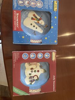 Christmas plates for salad or dessert