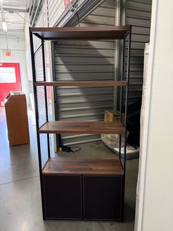 Bookshelf with Cabinet Base