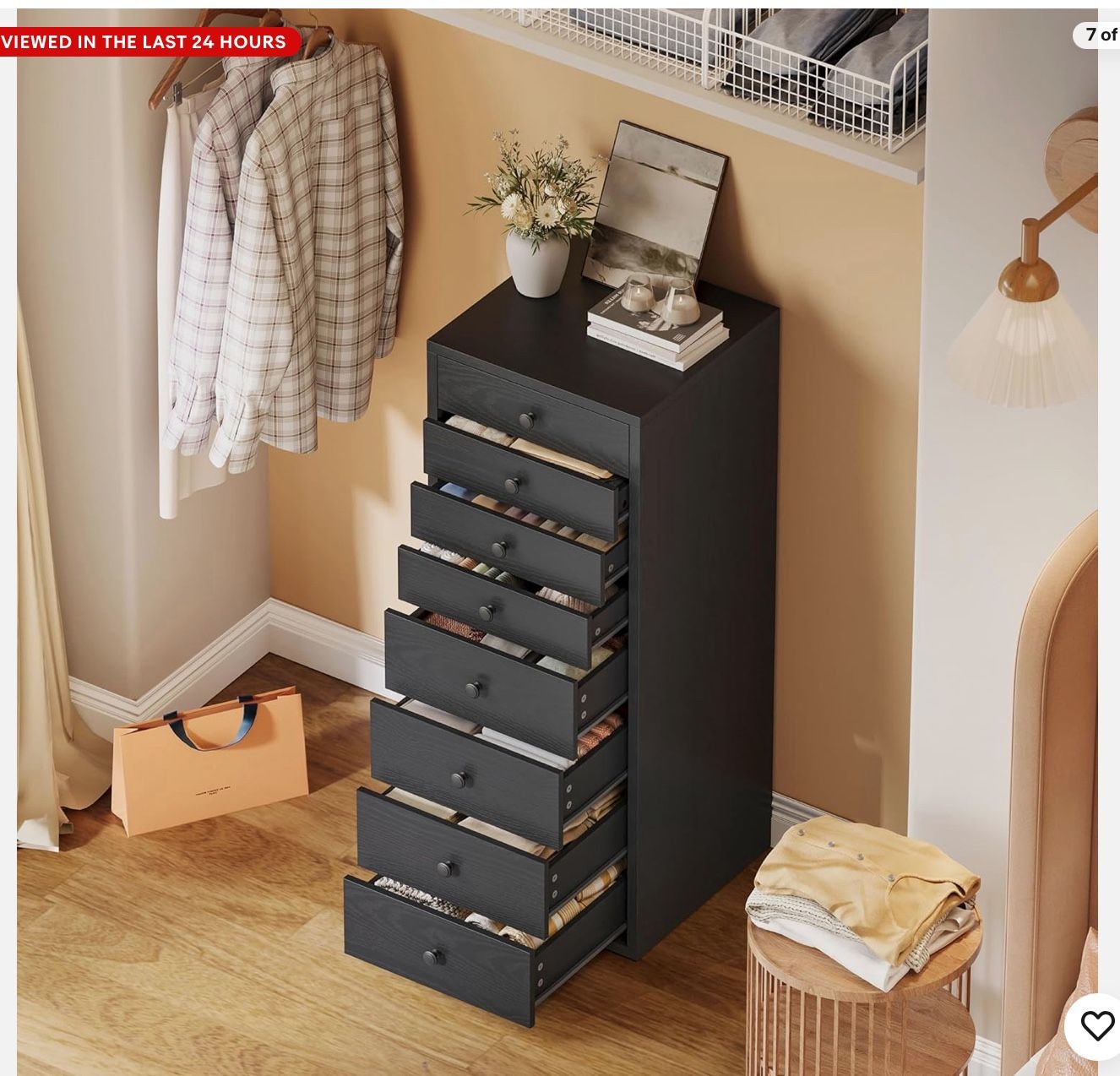 8 Drawer Dresser, Small Dressers with Storage Drawers, Chest of Drawers for Bedroom