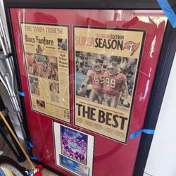 Made In 2002 Bucs Superbowl Collectors Peice