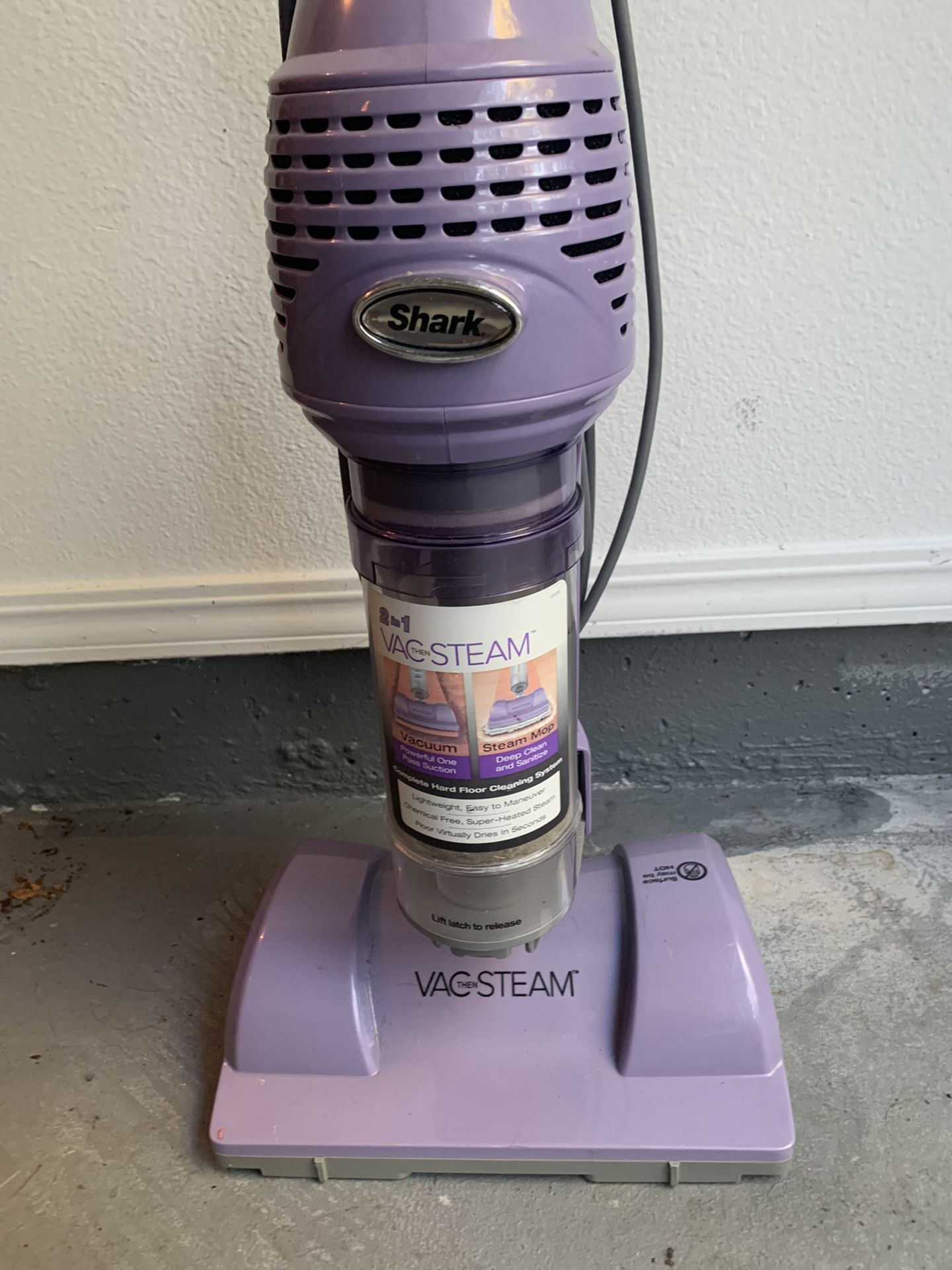 Shark vacuum/steamer fcfs