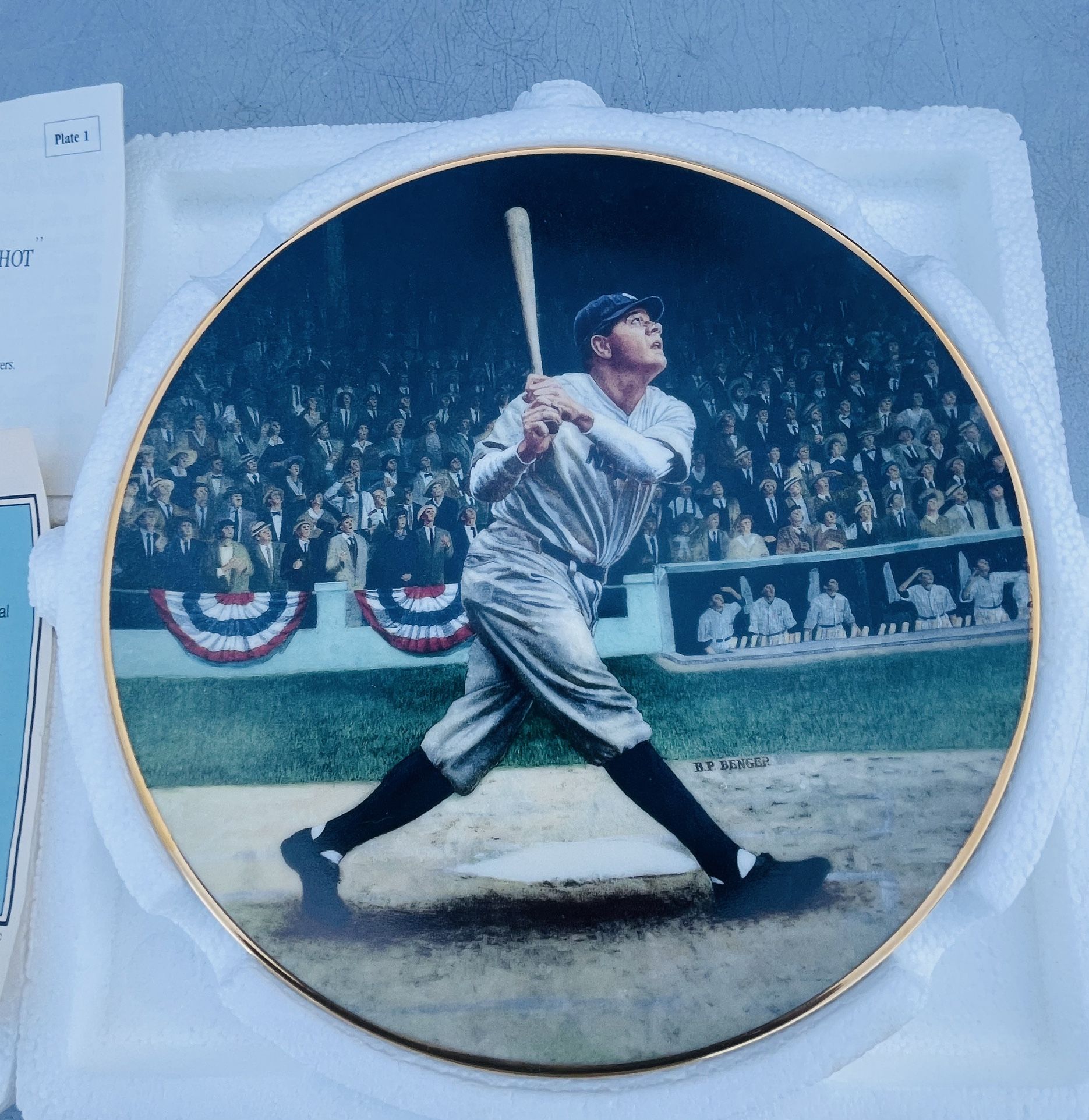 Babe Ruth And Stan Musial Baseball Collector Plates Both For $40