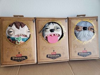 Zuru Fuggler The Lord Of The Rings Funny Monster Plush Lot Of 3