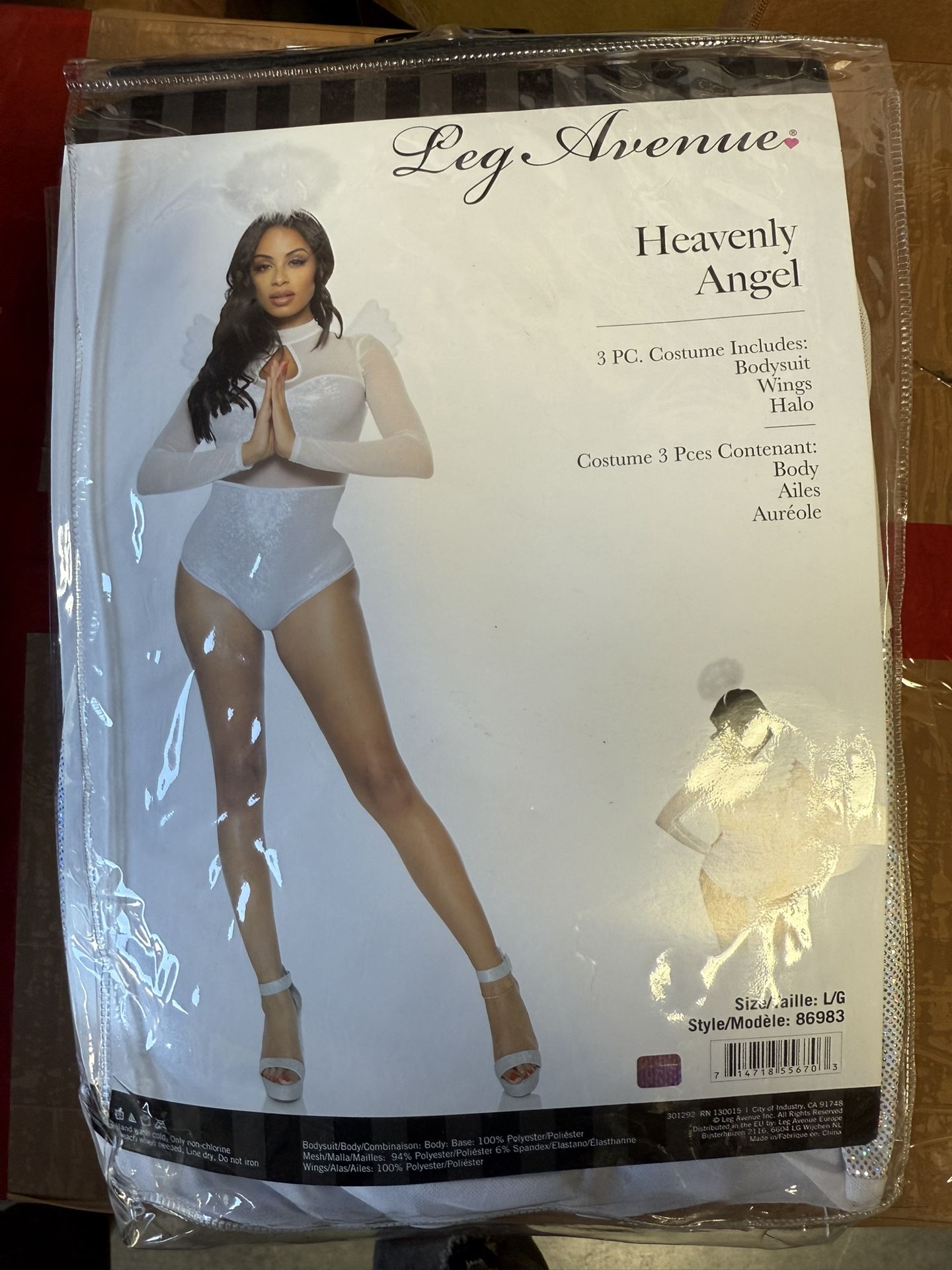 Heavenly Angel Women’s Halloween 3 Pc Costume Size Large New