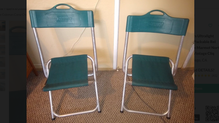 Coleman camp chairs vintage Folding ultralight aluminum frame rei, marmot, gsi, exped, outdoors
