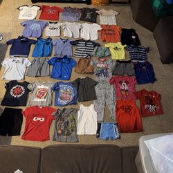 Boys spring & summer size 5/6 & 5T clothes. No holes but some have light stains