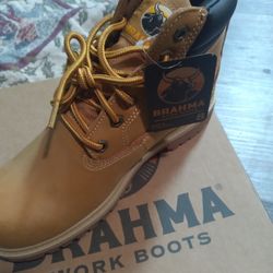 BRAHMA Work Boots Mens Size 8.