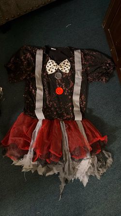 Creepy Clown Halloween Costume Dress