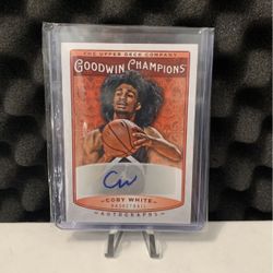2019 Upper Deck Goodwin Champions Coby White Rookie Auto