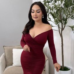 Midnight Red Maxi Dress