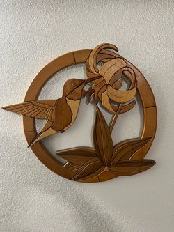 "I-78 Hummingbird" pattern designed by legendary intarsia artist Judy Gale Roberts