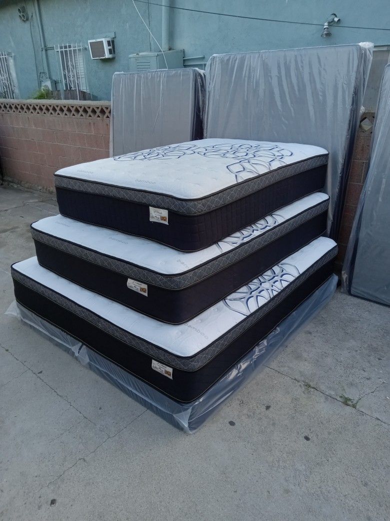 🔴full Size Mattress Pillow Top $180🔴bamboo Dream Cloud Euro Pillow Top Mattress 12