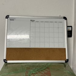 White Magnetic Monthly Board