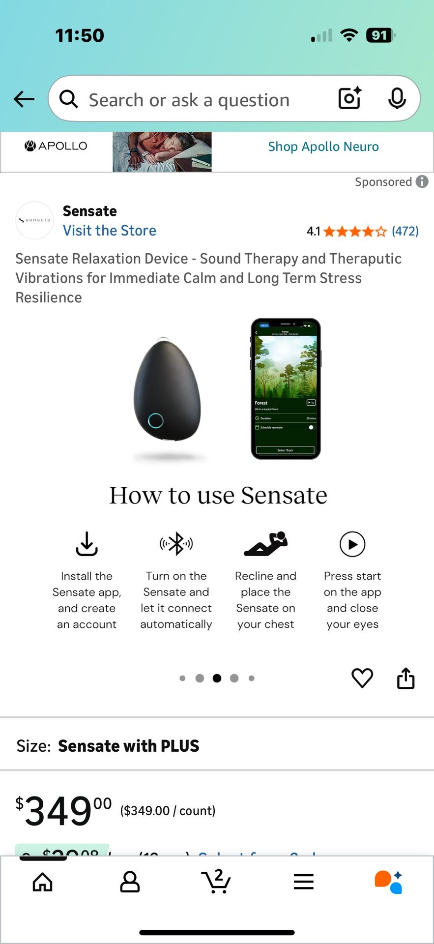 Sensate Relaxation Device