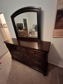 Fine Crafted Dresser with Mirror