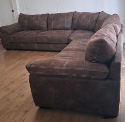 ESTATE SALE - SAT/SUN- Sectional /Sofa faux-leather $850