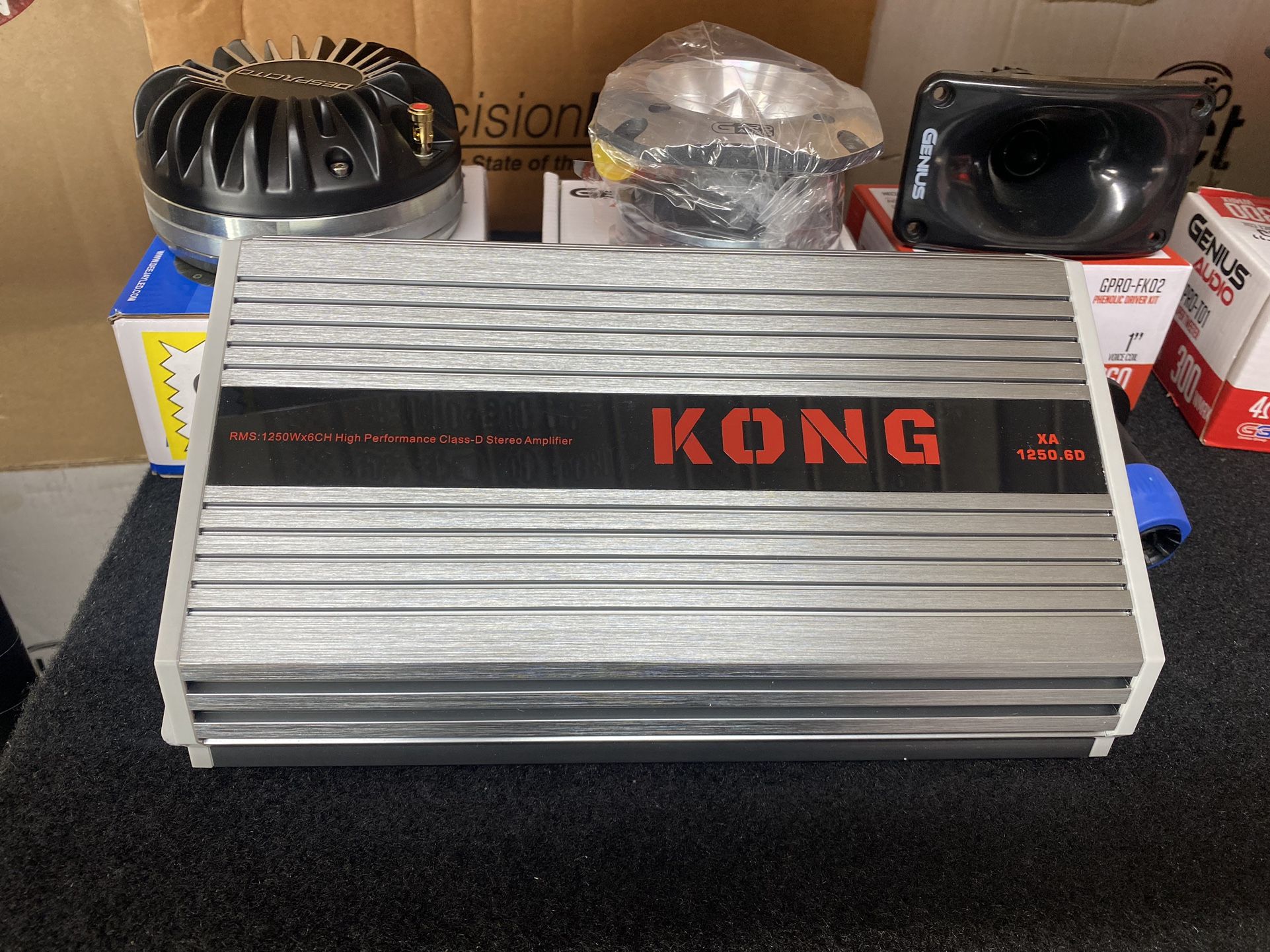 Sold Out New Kong Audio 6 Channel Class D Car Amplifier  $250 each 
