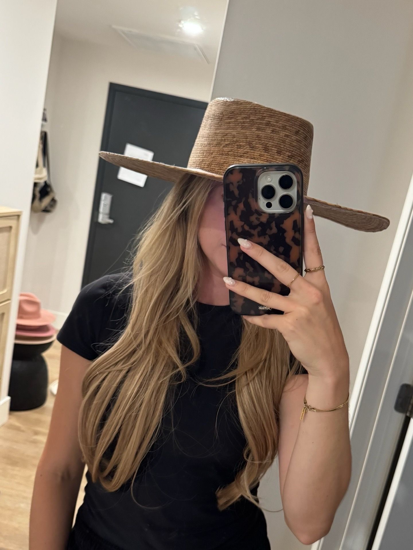 Lack of Color Palma Wide Boater Hat - Natural Palm Leaf - Size S/M