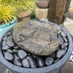 20” Custom Natural Basalt Water Fountain Complete Package