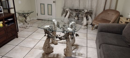 Table set, coffee table, entry table, kitchen table