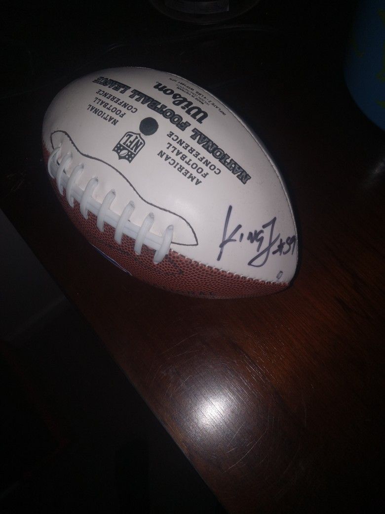 Buffalo Bills Ball Signed By Kingsley Jonathan