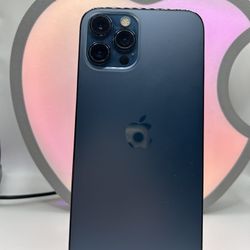 Blue iPhone 12 Pro Max 128GB AT&T/Boost/Cricket Used Authentic 