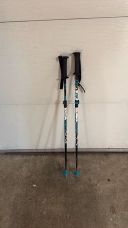 Adjustable ski poles 105cm