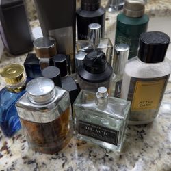 Men’s Cologne & Body Care Lot – Used & Unused