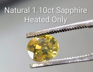 Natural 1.1ct heated sapphire