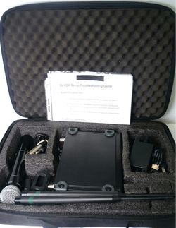 Shure Wireless Microphone SM58 Black, System Receiver SLX4, with Case KIT