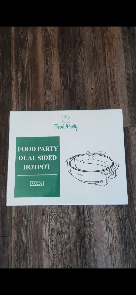 Brand New Food Party Duel Sided Hot Pot $60 Value For $30