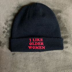 Black Graphic Beanie