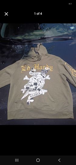 Ed Hardy Hoodie Sz M