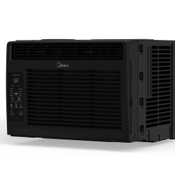 6,000 BTU 115V Window Air Conditioner with Comfort Sense Remote, up to 250 Sq. ft., Black, New