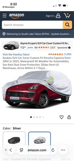 Porsche Cayenne Car Cover