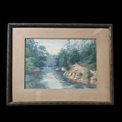 Nice Small Antique Detailed Painting Signed By Artist Original Frame