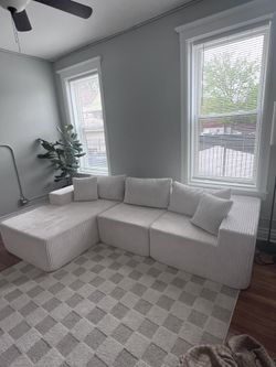 Brand New Boneless Couch, Off White/cream.