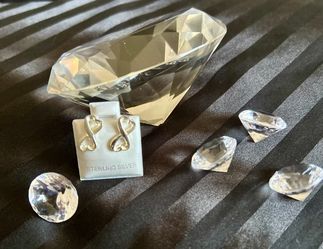 Infinity Heart Earrings – .925 Silver